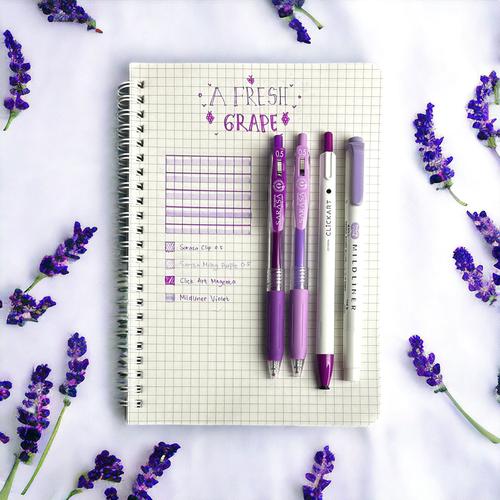 [EZO.7500192] Paket Bundling Alat Tulis Zebra A Fresh Grape Free Notebook Grid A5