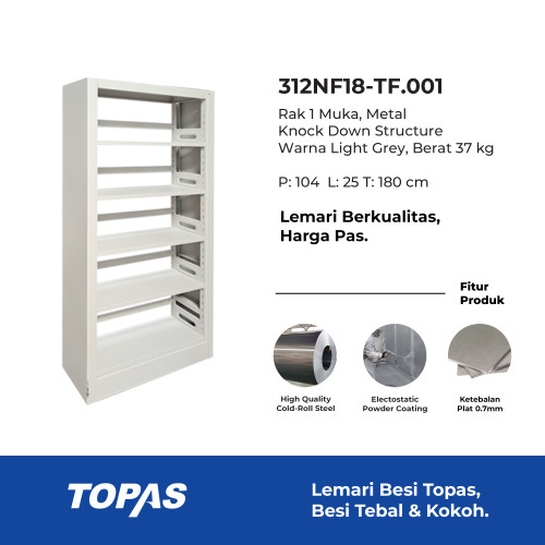 [EZO.7500208] TOPAS NEW ONE SIDE SHELF CABINET