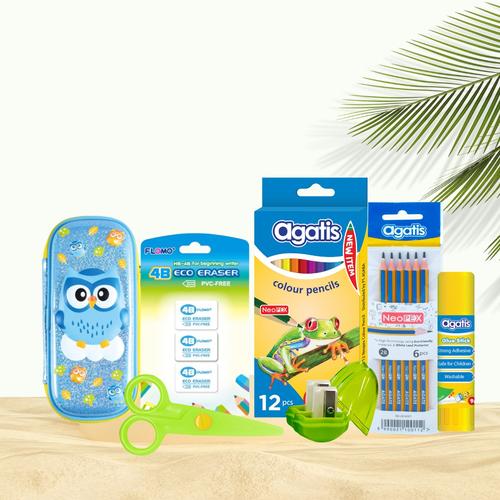 [EZO.7500212] Paket Alat Tulis Mewarnai TK/PAUD free Zipper Map Tempat Pensil