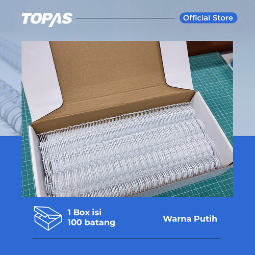 [EZO.7500230] TOPAS Ring Kawat Spiral Jilid A4 3:1, 35 LOOP -9/16 [BOX]