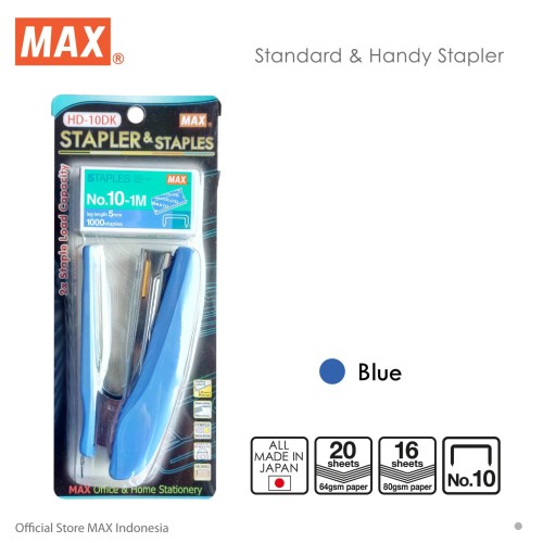 [EZO.7500309] MAX Stapler HD-10DK Blue