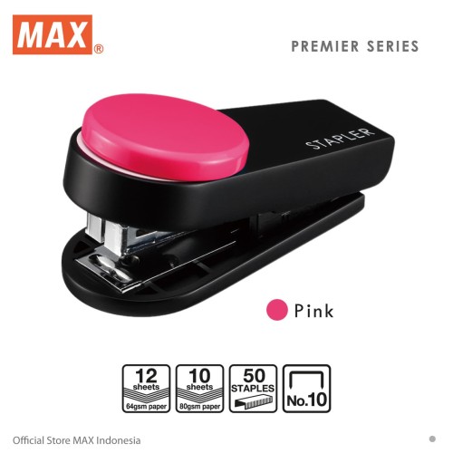 [EZO.7500314] Max Stapler HD-10XS (Mini Stapler) Pink