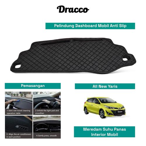 [EZO.4400286] cover dashboard mobil all new yaris anti slip tebal premium dracco