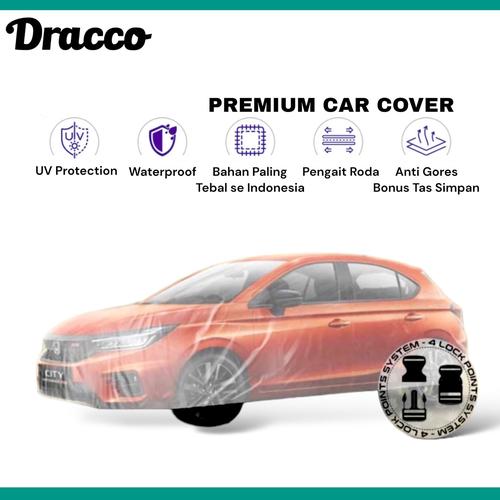 [EZO.4400300] car cover mobil city hatchback transparan tebal waterproof dracco