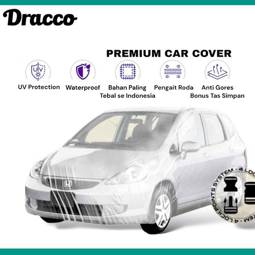 [EZO.4400314] car cover mobil honda jazz lama transparan tebal waterproof dracco