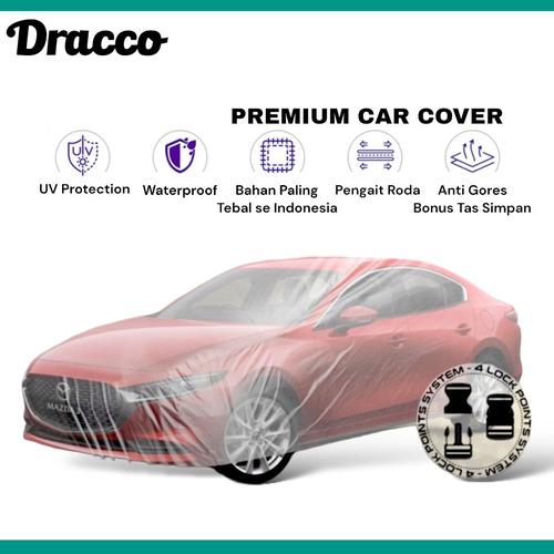 [EZO.4400322] car cover mobil mazda 3 sedan transparan tebal waterproof dracco