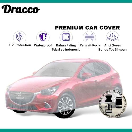[EZO.4400323] car cover mobil mazda 2 transparan tebal waterproof dracco