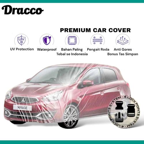 [EZO.4400326] car cover mobil mirage transparan tebal waterproof dracco