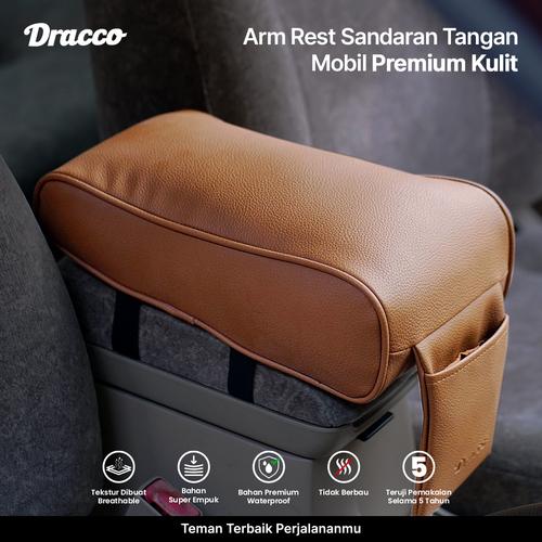 [EZO.4400361] car arm rest universal bantal mobil sandaran siku tangan coklat dracco