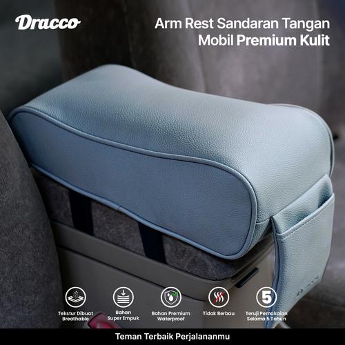 [EZO.4400362] car arm rest universal bantal mobil sandaran siku tangan abu dracco