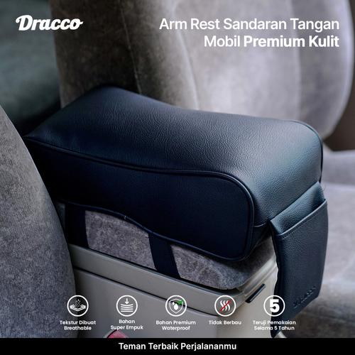 [EZO.4400378] Premium Car Arm Rest dracco Sandaran Tangan Bahan DACRON KOREA ASLI
