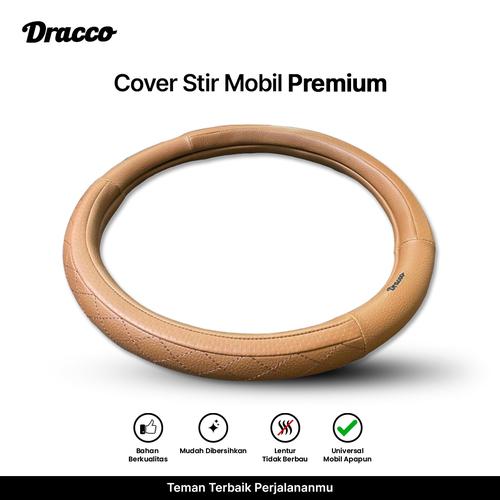 [EZO.4400395] Cover stir mobil premium awet DRACCO sarung stir coklat ZERO CHOCOLATE