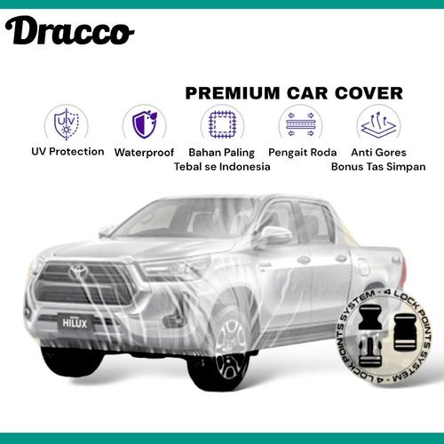 [EZO.4400414] cover mobil hilux sarung toyota transparan tebal dracco waterproof