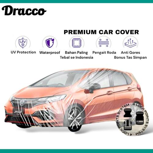 [EZO.4400432] Cover Mobil Jazz Transparan Tebal dracco Bonus Tas Simpan