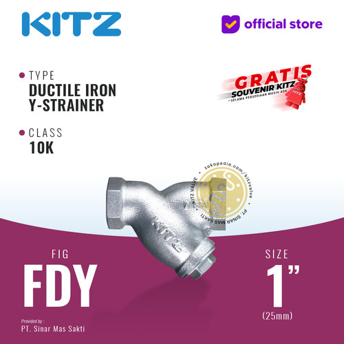 [EZR.2200108] Y-Strainer Ductile Iron KITZ Fig. 10 FDY, 1" - 25mm , Drat / Screw