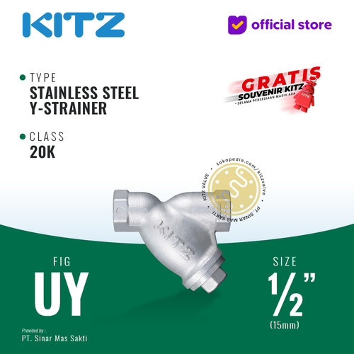 [EZR.2200117] Y-Strainer Stainless KITZ Fig. UY, 1/2" - 15A - 15mm , Drat / Screw