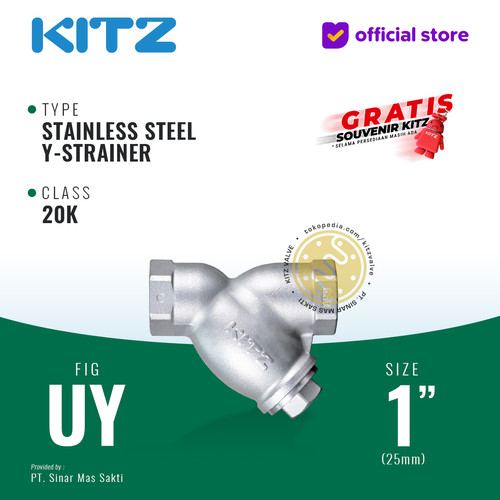 [EZR.2200119] Y-Strainer Stainless KITZ Fig. UY, 1" - 25A - 25mm , Drat / Screw
