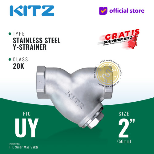 [EZR.2200122] Y-Strainer Stainless KITZ Fig. UY, 2" - 50A - 50mm , Drat / Screw