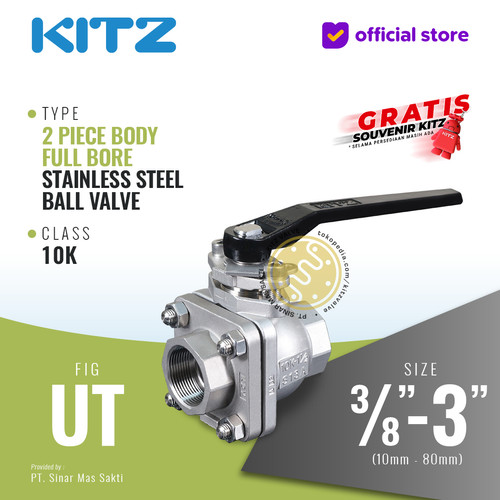 [EZR.2200151] Ball Valve Full Bore SUS304 KITZ Fig. 10 UT , Drat / Screw