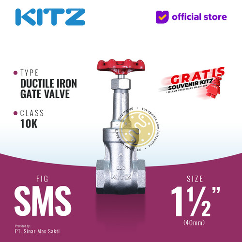 [EZR.2200165] Gate Valve Ductile KITZ Fig. 10 SMS , 1 1/2" - 40mm , Drat / Screw