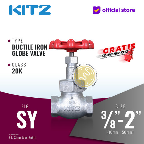 [EZR.2200166] Globe Valve Ductile Iron KITZ Fig. 20 SY , Drat / Screw