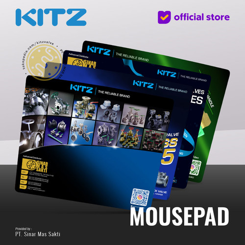 [EZR.2200175] Mouse Pad / Alas untuk Tetikus , Custom KITZ brand