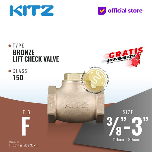[EZR.2200178] Lift Check Valve Bronze KITZ Fig. 150 F , Drat / Screw
