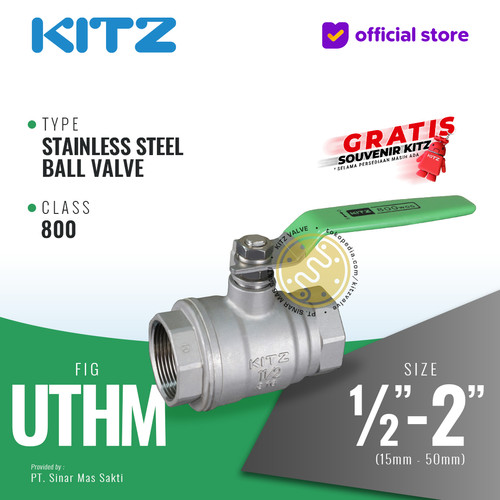 [EZR.2200187] Ball Valve SUS316 KITZ Fig. 800 UTHM , Drat / Screw