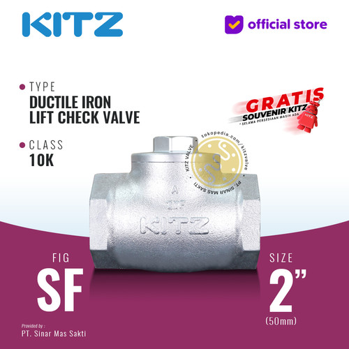 [EZR.2200199] Lift Check Valve Ductile KITZ Fig. 10 SF , 2" - 50mm , Drat / Screw