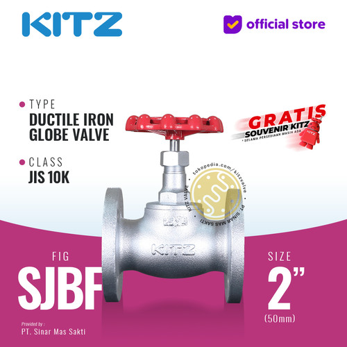 [EZR.2200207] Globe Valve Ductile KITZ Fig. 10 SJBF , 2" - 50A - 50mm , Flange 10K