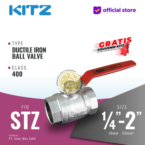 [EZR.2200242] Ball Valve Ductile Iron KITZ Fig. 400 STZ , Drat / Screw