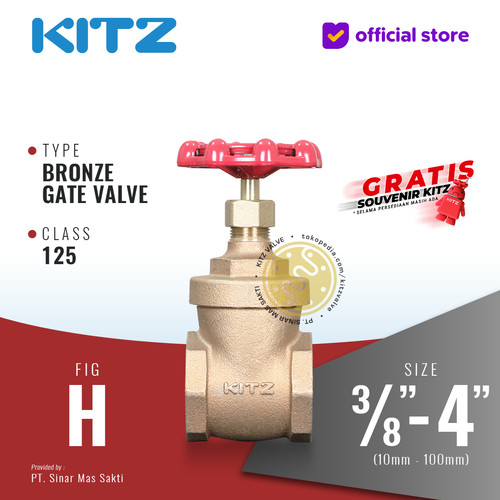 [EZR.2200263] Gate Valve Bronze KITZ Fig. 125 H , Drat / Screw