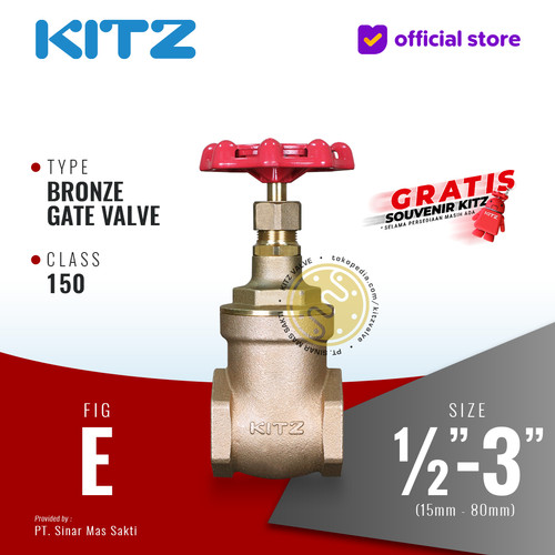 [EZR.2200264] Gate Valve Bronze KITZ Fig. 150 E , Drat / Screw