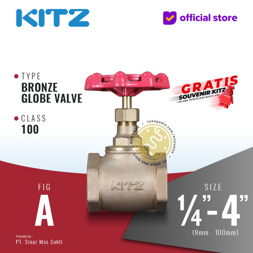 [EZR.2200265] Globe Valve Bronze KITZ Fig. 100 A , Drat / Screw