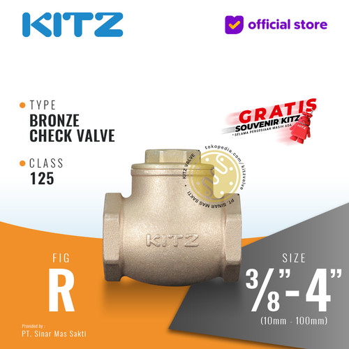 [EZR.2200269] Swing Check Valve Bronze KITZ Fig. 125 R , Drat / Screw