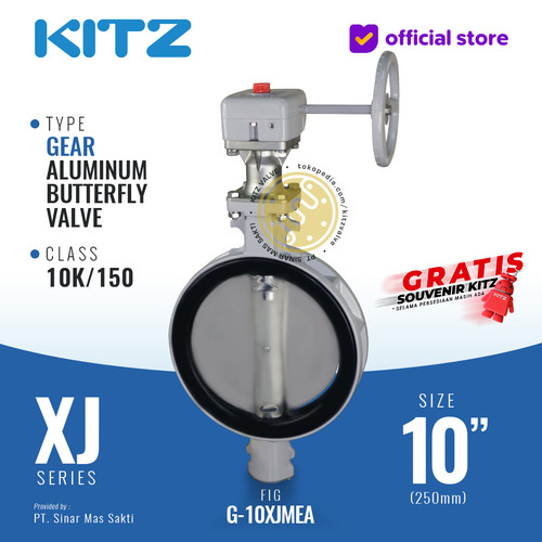 [EZR.2200363] Butterfly Valve Aluminum KITZ Fig. G-10XJMEA , 10" - 250mm , GEAR
