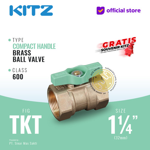[EZR.2200431] KITZ Compact Ball Valve Fig. 600 TKT, 1 1/4" - 32A - 32mm , Drat Screw