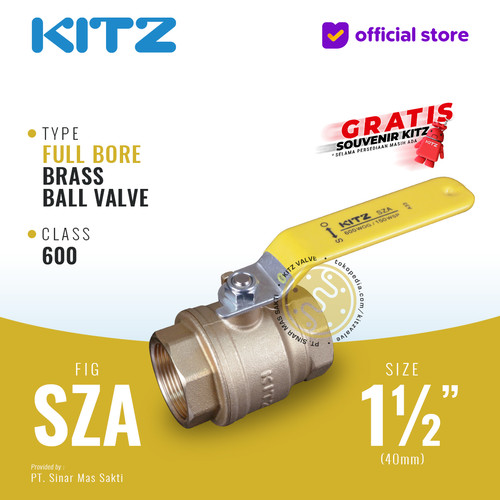 [EZR.2200440] KITZ Full Port Ball Valve Fig. 600 SZA , 1 1/2" - 40mm , Drat Screw