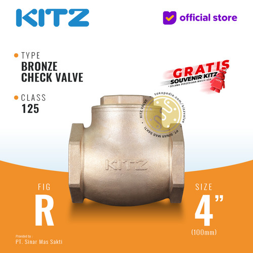[EZR.2200447] Klep Tabok / Check Valve KITZ Fig. 125 R, 4" - 100mm , Drat / Screw