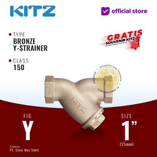 [EZR.2200462] KITZ Bronze Y Strainer Fig. 150 Y, 1" - 25A - 25mm , Drat / Screw