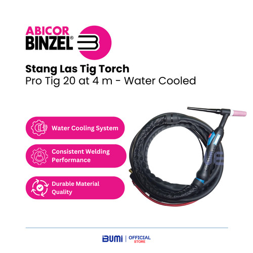 [EZM.4000065] Stang Las Tig Torch - Pro Tig 20 at 4 m - Water Cooled