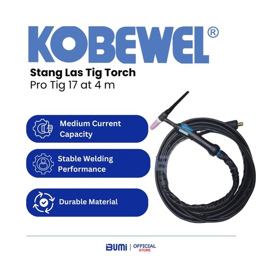 Stang Las Tig Torch - Pro Tig 17 at 4 m