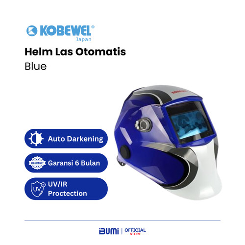 [EZM.4000118] Kobewel - Helm Las Otomatis - Blue