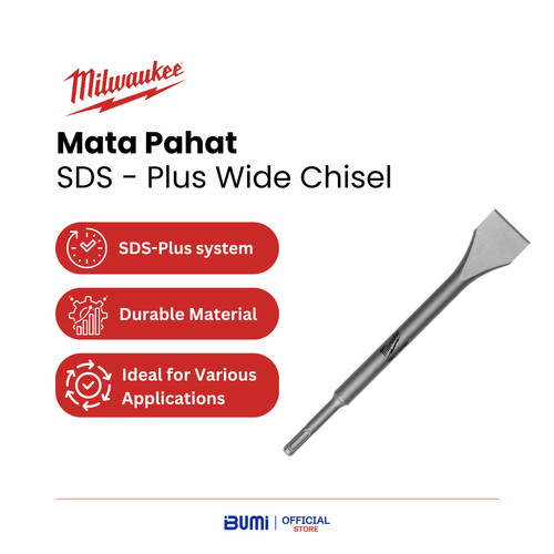 [EZM.4000160] Milwaukee Accessories - Mata Pahat, SDS - Plus Wide Chisel