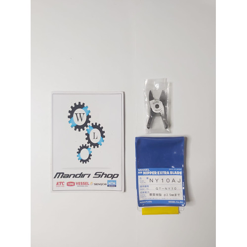 [EZM.1010040] STRAIGHT BLADES FOR PLASTIC/SLIDE OFF AIR NIPPER VESSEL NY10AJ