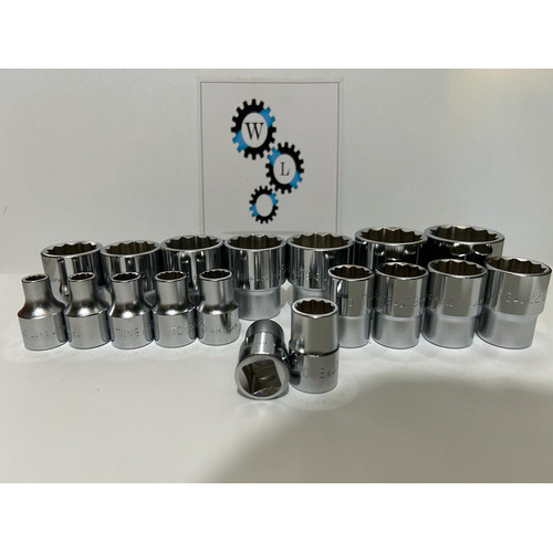[EZM.1020017] Kunci Socket Set Tone Drive 1/2 12 PT 08-32 ( 18 pc ) Made In Japan