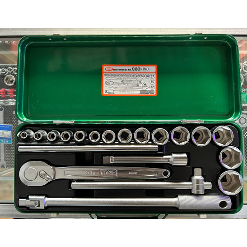 [EZM.1020020] Kunci Socket set Sq 1/2 Kembang 6 Japan Tone 260MISO