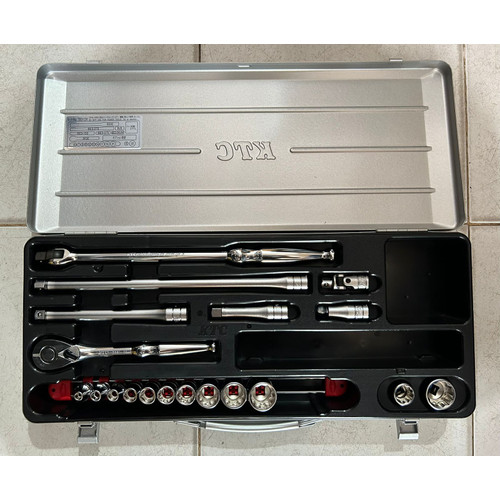 [EZM.1000060] KUNCI SOK SET KTC / SOCKET WRENCH SET SQ 3/8 ISI 19 PC KODE TB312X