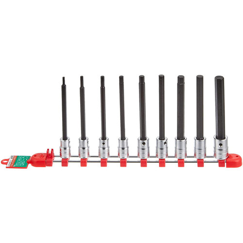 [EZM.1000081] Kunci Shock L Panjang Set/Long Hex Bit Socket Set Sq 3/8 KTC TBT3L09H