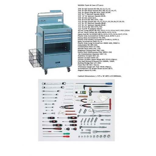 TOOL SET MECHANIC DESK KTC SK200A ORIGINAL JAPAN !!!